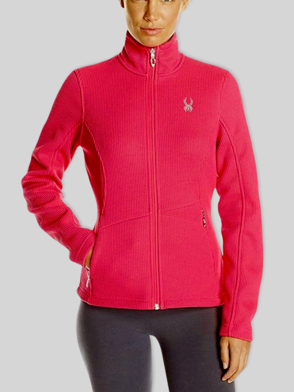Spyder Endure Core Full Zip Jacket Sweater Fleece Pink Small